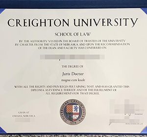 Creighton University certificate