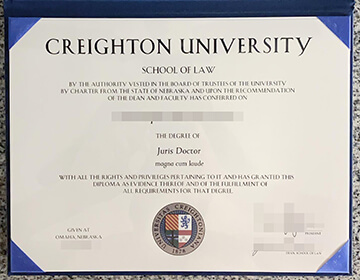 Creighton University certificate