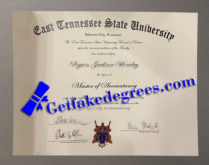 East Tennessee State University degree