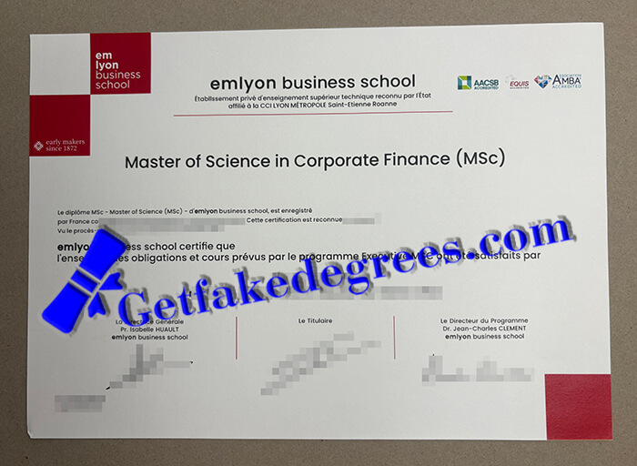 Emlyon Business School degree