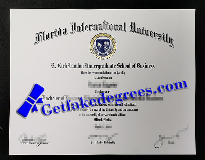 Florida International University diploma