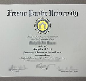 Fresno Pacific University diploma