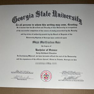 Georgia State University diploma