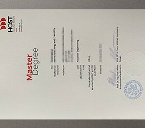 Stralsund University of Applied Sciences certificate