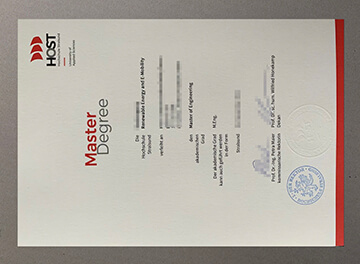 Stralsund University of Applied Sciences certificate