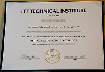 ITT Technical Institute certificate