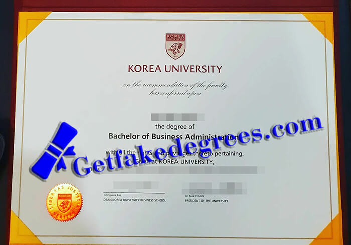 Korea University degree