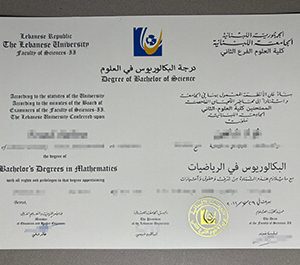 Lebanese University diploma