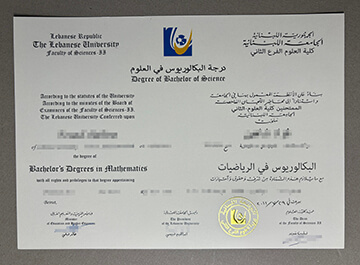 Lebanese University diploma