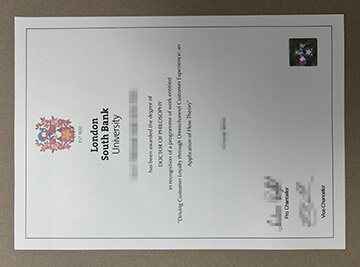 London South Bank University diploma