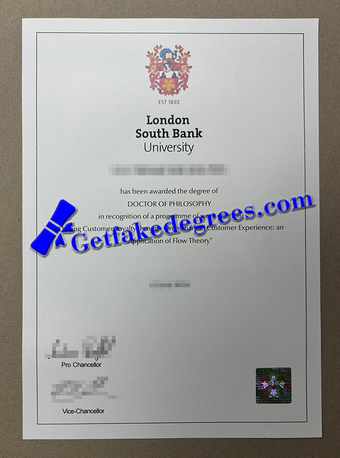 London South Bank University degree