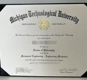 Michigan Technological University diploma