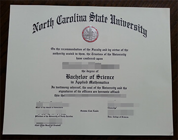 North Carolina State University certificate