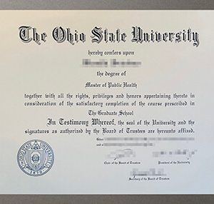 Ohio State University diploma