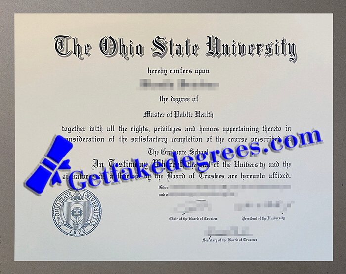 Ohio State University degree