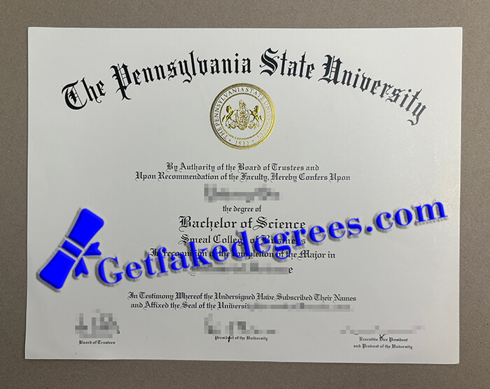 Pennsylvania State University degree