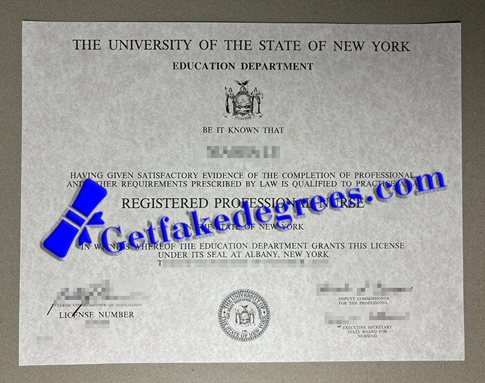 Registered Professional Nurse certificate