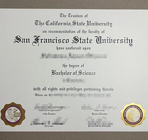 San Francisco State University diploma