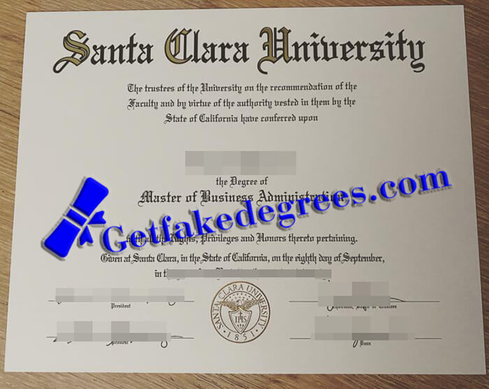 Santa Clara University degree