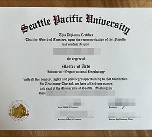 Seattle Pacific University diploma