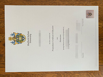 Sheffield Hallam University diploma