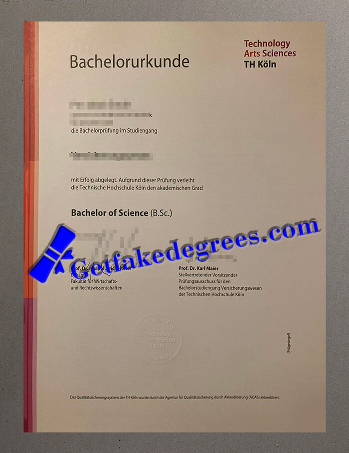 Technische Hochschule Köln Urkunde