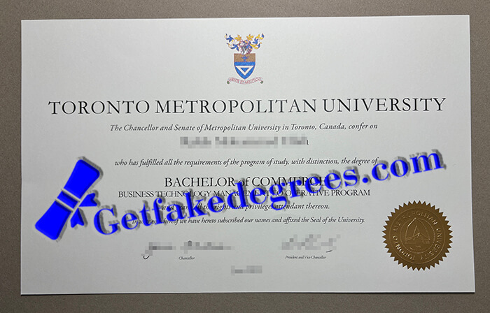 Toronto Metropolitan University degree