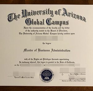 University of Arizona Global Campus diploma