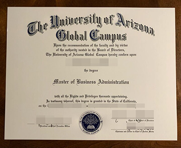 University of Arizona Global Campus diploma