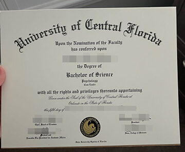 University of Central Florida diploma