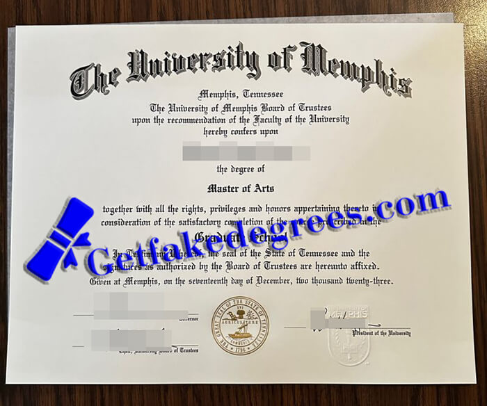 University of Memphis degree