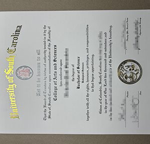 University of South Carolina diploma