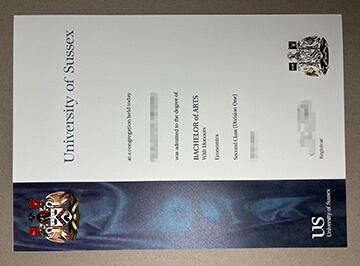 University of Sussex certificate