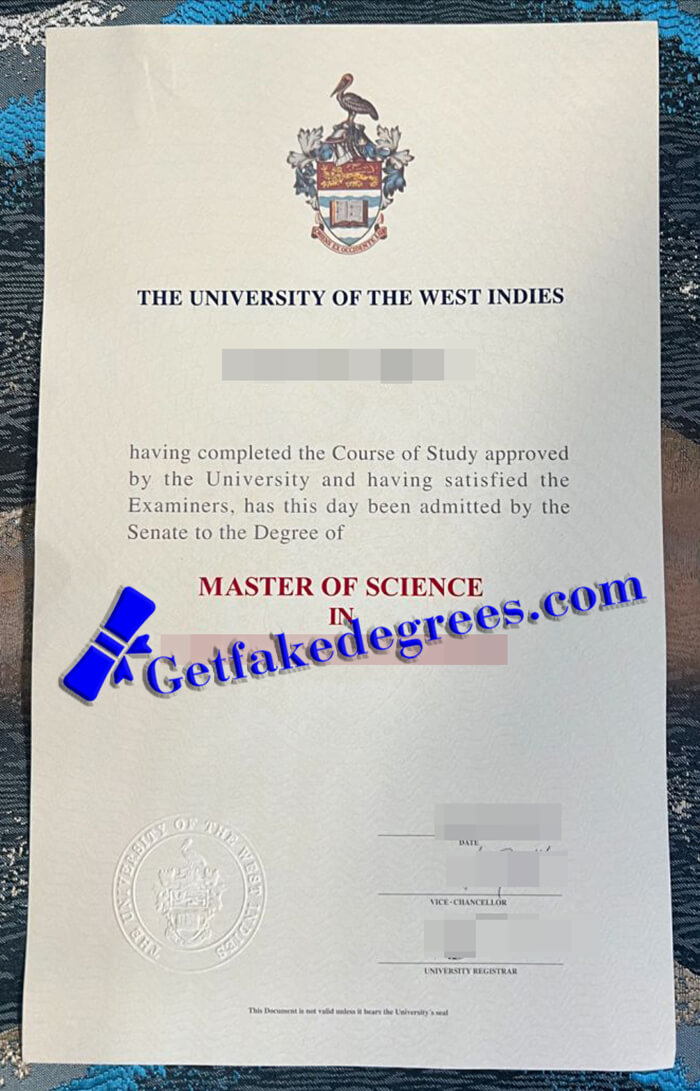 University of The West Indies diploma