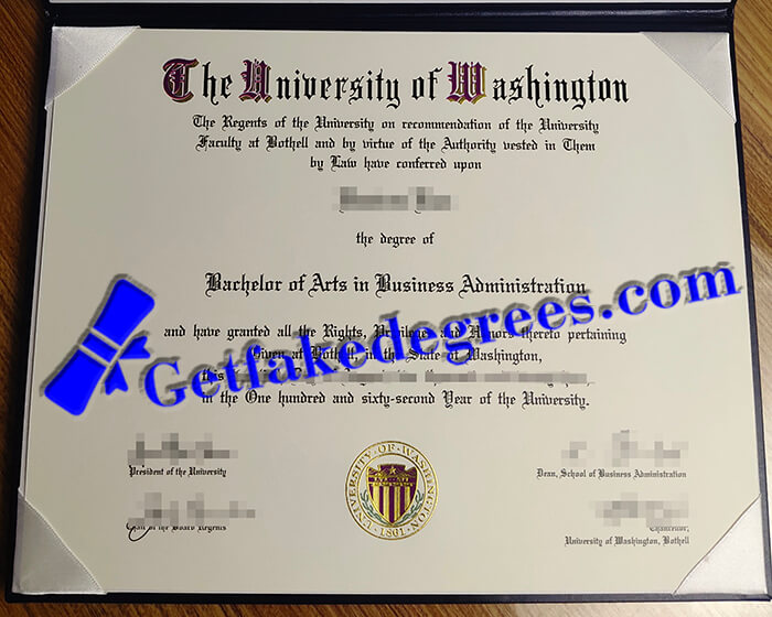 University of Washington degree