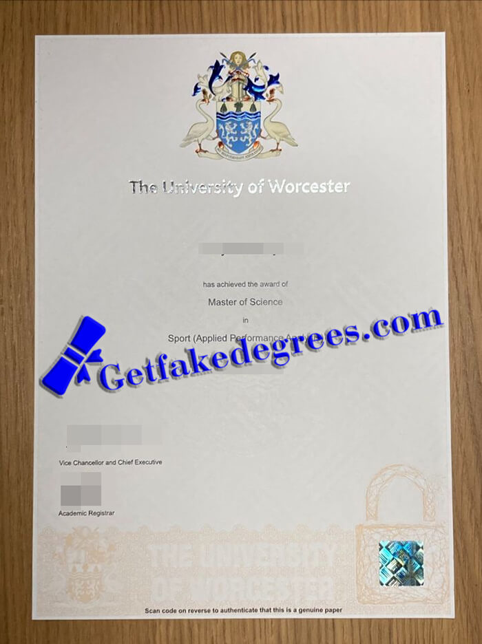 University of Worcester degree