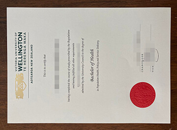 Victoria University of Wellington diploma