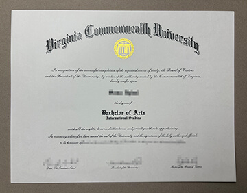 Virginia Commonwealth University diploma