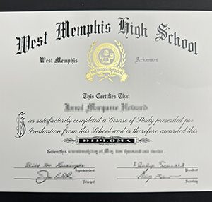 West Memphis High School diploma