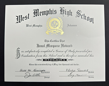 West Memphis High School diploma