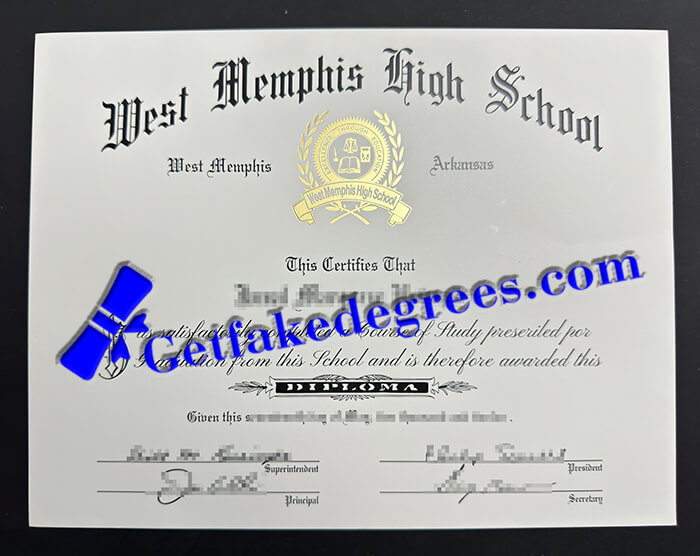 West Memphis High School diploma