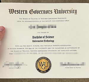 Western Governors University diploma