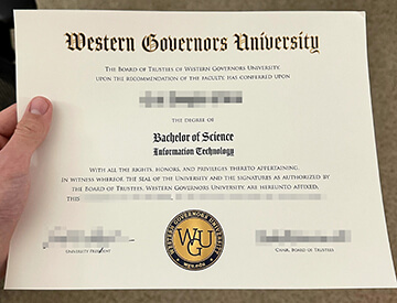 Western Governors University diploma