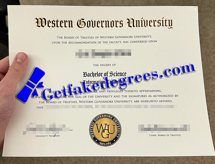 Western Governors University degree