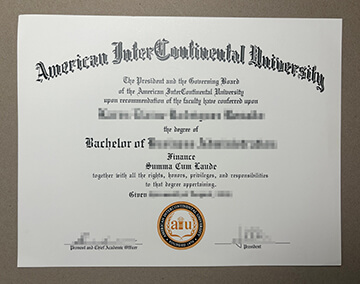 American InterContinental University diploma