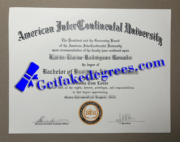 American InterContinental University degree