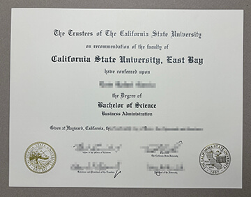 Cal State East Bay diploma