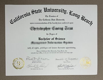 Cal State Long Beach diploma