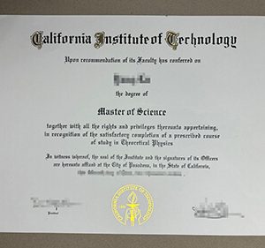 California Institute of Technology diploma