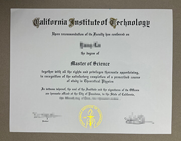 California Institute of Technology diploma